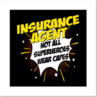 Insurance Agent Superhero Comic Superpower Posters and Art